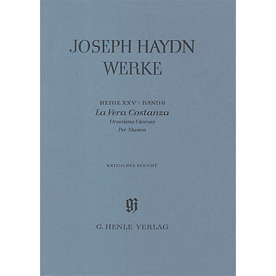 G. Henle Verlag La Vera Costanza - Dramma Giocoso per Musica Henle Edition Series Hardcover
