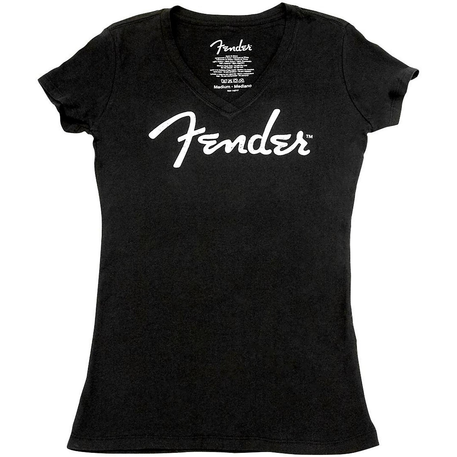 Fender Ladies Distressed Logo T Shirt Musician S Friend