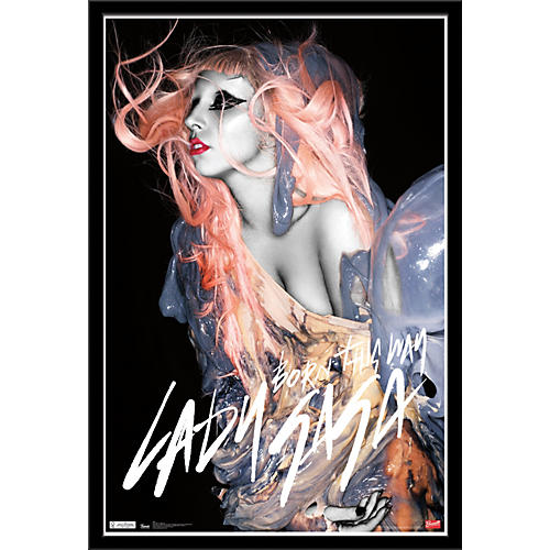 Lady Gaga - Orange Hair Poster