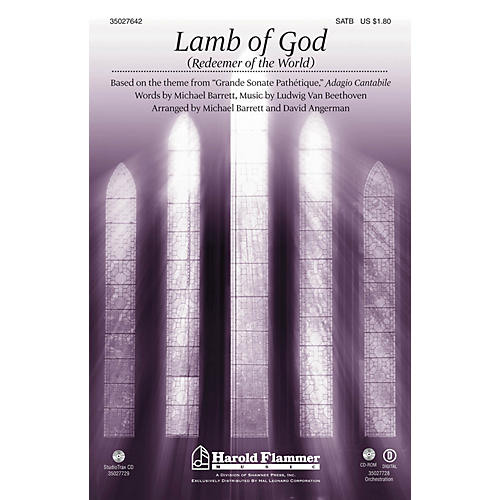Lamb of God (Redeemer of the World) (Theme from Beethoven's Pathetique) ORCHESTRATION ON CD-ROM