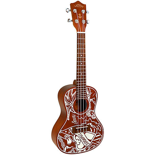 Lanikai LUSJ-C Sailor Jerry Mahogany Concert Ukulele