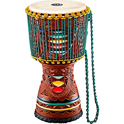 MEINL Large Artisan Edition Tongo Carved Mahogany Mali-Weave Djembe