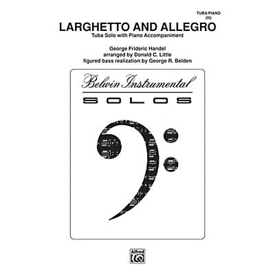 Alfred Larghetto and Allegro for Tuba By George Frideric Handel / arr. Donald C. Little Book