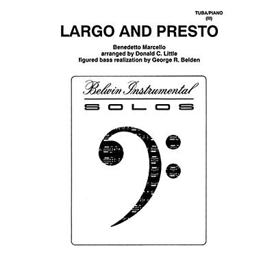 Alfred Largo and Presto for Tuba By Benedetto Marcello / arr. Donald C. Little Book