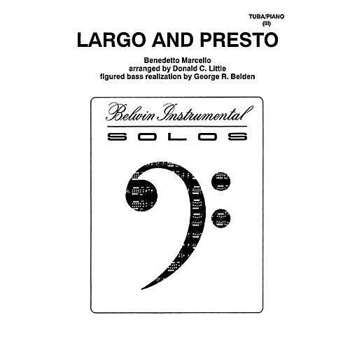 Largo and Presto for Tuba By Benedetto Marcello / arr. Donald C. Little Book