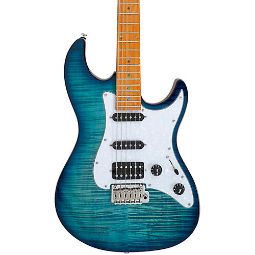 SIRE Larry Carlton S7 Flame Maple Top Electric Guitar Transparent Blue