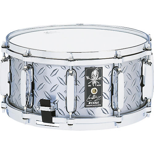 Lars Ulrich Diamond Plate Steel Snare Drum 14x6.5
