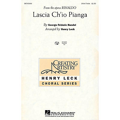 Hal Leonard Lascia Ch'io Pianga (from the opera Rinaldo) 3 Part Treble