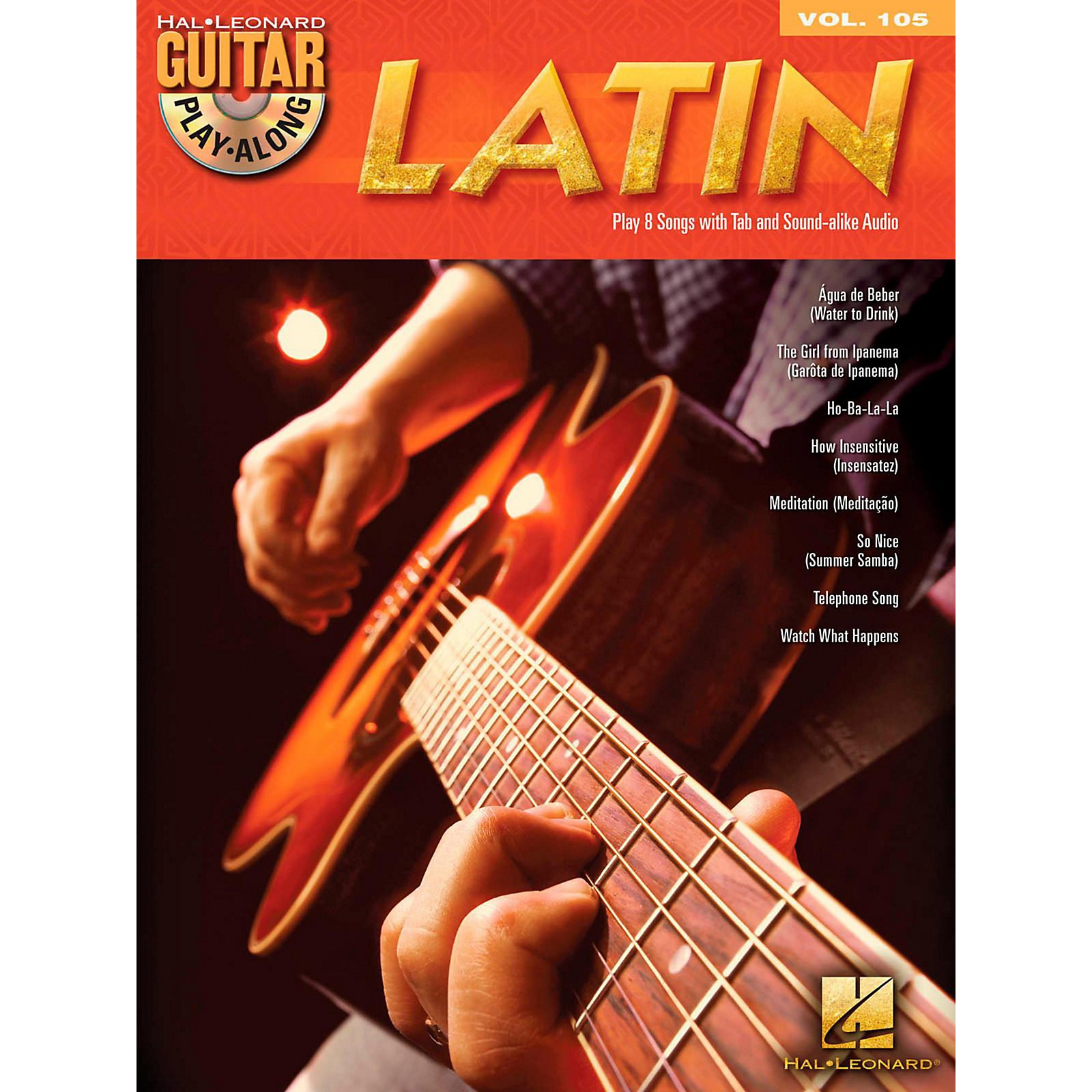 Hal Leonard Latin Guitar PlayAlong Volume 105 Book/CD Musician's