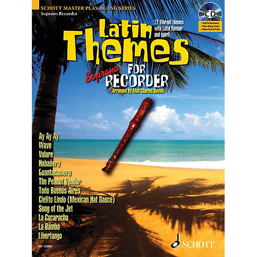 Latin Themes for Soprano Recorder Instrumental Play-Along Series Softcover with CD
