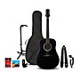 Mitchell Launch D100 Dreadnought Acoustic Guitar Deluxe Pack Black