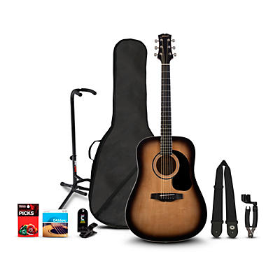 Mitchell Launch D100 Dreadnought Acoustic Guitar Deluxe Pack