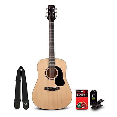 Mitchell Launch D75S Starter Dreadnought Acoustic Guitar With Accessories