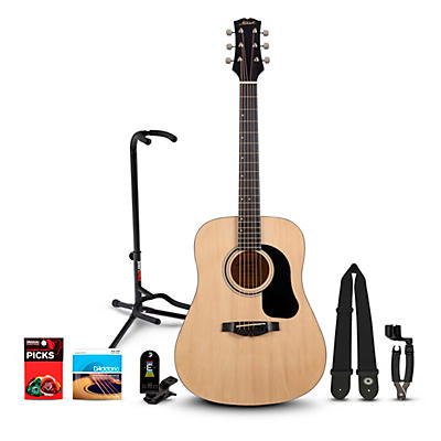 Mitchell Launch D75S Starter Dreadnought Acoustic Guitar With Accessories & Stand -