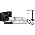 Novation Launchkey MK4 Keyboard Controller with Focusrite 2i2 USB Audio Interface and ADAM Audio T5V 5-inch Studio Monitor Pair Package (Cables/Stands Included) 49 Key Package37 Key Package