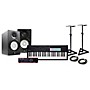 Novation Launchkey MK4 Keyboard Controller with Focusrite 2i2 USB Audio Interface and Yamaha HS5 5
