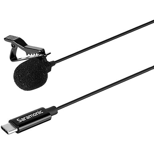 LavMicro U3A Omnidirectional Clip-On Lavalier Microphone with 2m USB-C Cable for Android Mobile Devices and Computers