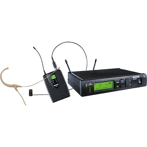 Lavalier WL185 Frequency Selectable Wireless System with Beige AT892C Headset Microphone