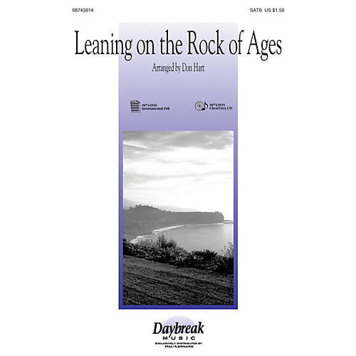 Hal Leonard Leaning on the Rock of Ages SATB arranged by Don Hart