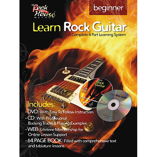 Learn Rock Guitar Beginner Book/DVD/CD Combo