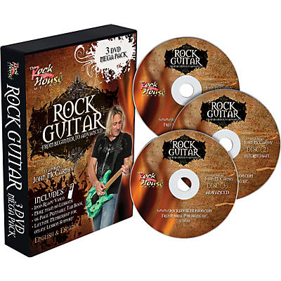 Rock House Learn Rock Guitar: Beginner, Intermediate, and Advanced (3-DVD package)