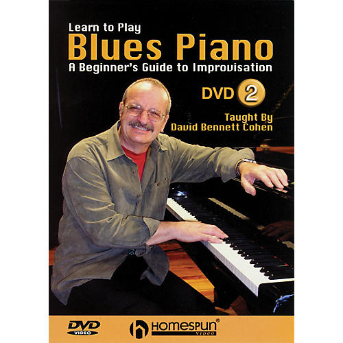 Learn to Play Blues Piano - A Beginner's Guide to Improvisation Homespun Tapes DVD by David Bennett Cohen