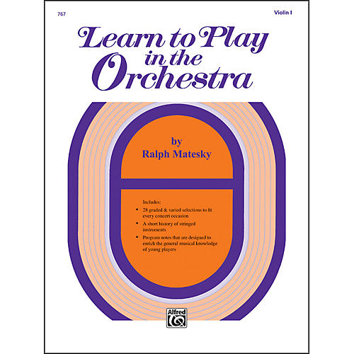 Alfred Learn to Play in the Orchestra Book 1 Violin I