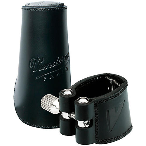 Vandoren Leather German Clarinet Ligatures and Caps Bb Clarinet Ligature with Leather Cap