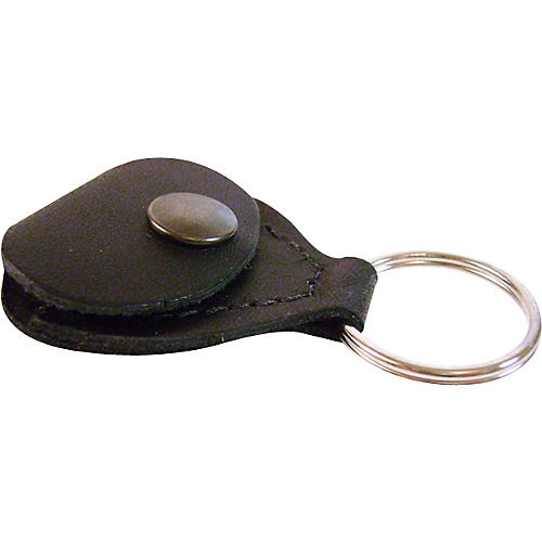 Leather Guitar Pick Key Chain
