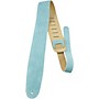 Perri's Leather Guitar Strap with Reversable Natural Suede Backing Teal 2 in.