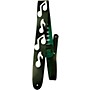 Perri's Leather Guitar Strap with White Leather Music Notes Black 2.5