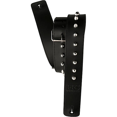 PRS Leather Studded Guitar Strap Black 2 in.