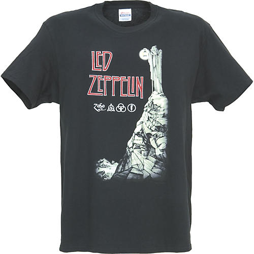 Bravado Led Zeppelin Man with Lantern T-Shirt Black Medium | Musician's ...