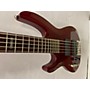 Used ESP Left Handed B255 Electric Bass Guitar Trans Red