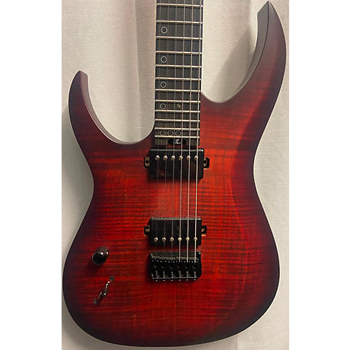 Schecter Guitar Research Left Handed Sunset Extreme Solid Body Electric Guitar scarlet