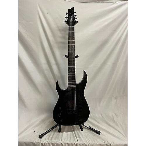 Schecter Guitar Research Left Handed Sunset Triad 7-String Electric Guitar Gloss Black