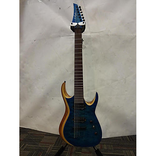 Agile Legacy 727 Solid Body Electric Guitar Ocean Blue Burst