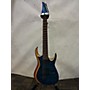 Used Agile Legacy 727 Solid Body Electric Guitar Ocean Blue Burst