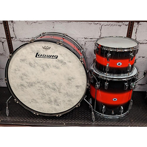 Ludwig Legacy Drum Kit Red Fade