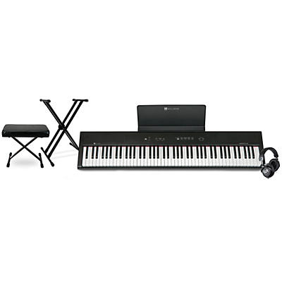 Williams Legato LE 88 Key Digital Piano Essentials Package Including Warm Audio WA-CAB Studio Headphones