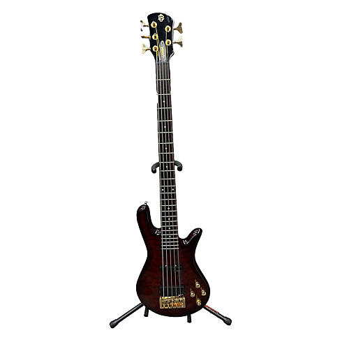 Spector Legend 5 Neck Through Electric Bass Guitar Trans Red