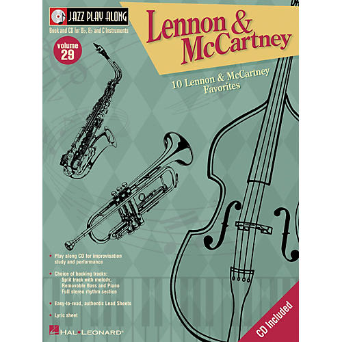 Hal Leonard Lennon And McCartney - Jazz Play Along Volume 29 Book with CD