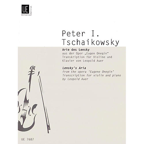 Lensky's Aria (Book + Sheet Music)