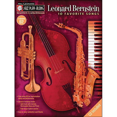 Hal Leonard Leonard Bernstein Jazz Play-Along Volume 92 Book/CD