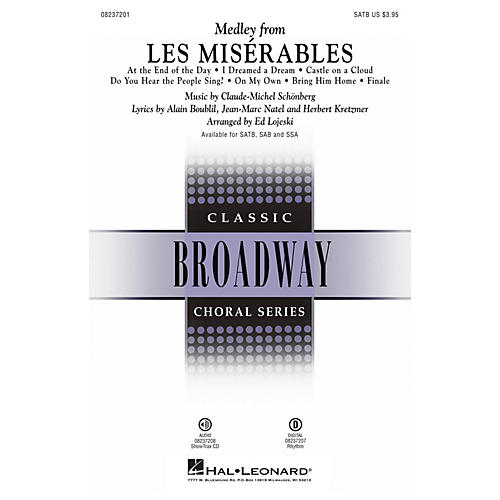 Hal Leonard Les Misérables (Choral Medley) SAB Arranged by Ed Lojeski