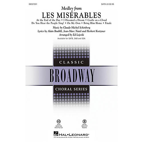 Hal Leonard Les Misérables (Choral Medley) SATB arranged by Ed Lojeski