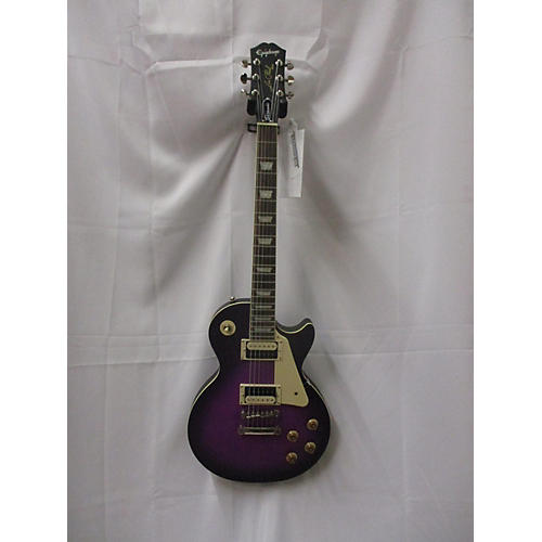 Epiphone Les Paul Classic Solid Body Electric Guitar worn purple