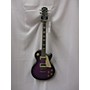 Used Epiphone Les Paul Classic Solid Body Electric Guitar worn purple