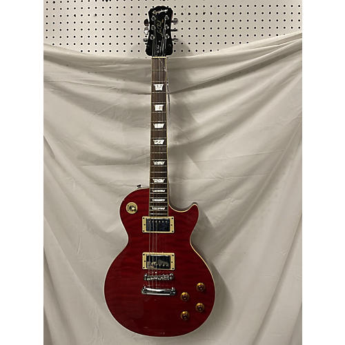 Epiphone Les Paul Classic Solid Body Electric Guitar Trans Red