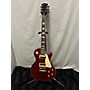Used Gibson Les Paul Classic Solid Body Electric Guitar Crimson Red Trans